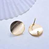 6pcs Brass Heart Charms Earring Settings DIY Jewelry Making