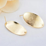 6pcs Brass Heart Charms Earring Settings DIY Jewelry Making