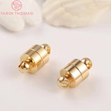 6 Sets Brass Magnetic Bracelet Clasp Beads for Diy Jewelry Making