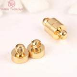 6 Sets Brass Magnetic Bracelet Clasp Beads for Diy Jewelry Making