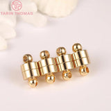6 Sets Brass Magnetic Bracelet Clasp Beads for Diy Jewelry Making