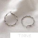 14K Smooth Wave Earrings DIY Material Accessories