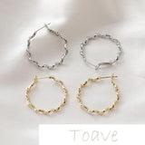 14K Smooth Wave Earrings DIY Material Accessories