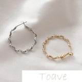 14K Smooth Wave Earrings DIY Material Accessories