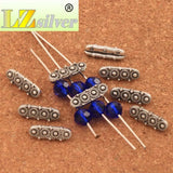 Daisy Bracelet Spacer Bars Beads Antiqued Silver 50PCS
