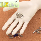 Daisy Bracelet Spacer Bars Beads Antiqued Silver 50PCS