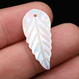 Natural Shell Pendant Beads Leaf-shaped DIY Necklace Earrings