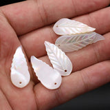 Natural Shell Pendant Beads Leaf-shaped DIY Necklace Earrings