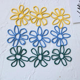 10pcs Flower Pendant Charms for Jewelry Making