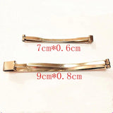 10pcs DIY Hair Accessories Silver/Gold Shrapnel Clip