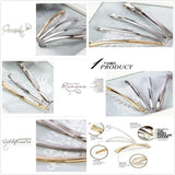 10pcs DIY Hair Accessories Silver/Gold Shrapnel Clip