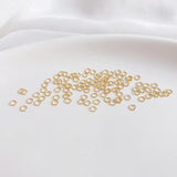 14K Gold-Coated Tiny Open Ring Single Ring for DIY Necklace