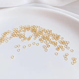 14K Gold-Coated Tiny Open Ring Single Ring for DIY Necklace