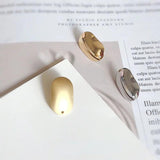 Copper Earrings DIY Accessories Hand-made Sub-Gold Round Earrings