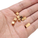 20pcs 2mm Stainless Steel Cube Spacer Beads Square Loose Beads