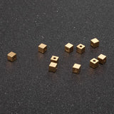 20pcs 2mm Stainless Steel Cube Spacer Beads Square Loose Beads