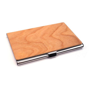 Wood Business Card Holder for Men and Women