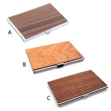 Wood Business Card Holder for Men and Women