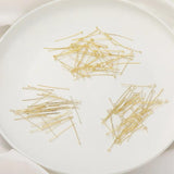 14K Wrapped T-Pin Round & Flat Head Ball Pins for Jewelry Making