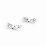 20Pcs Tibetan Silver Dragonfly Slider Spacer Beads 1mm Hole DIY Jewelry Making