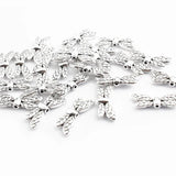 20Pcs Tibetan Silver Dragonfly Slider Spacer Beads 1mm Hole DIY Jewelry Making