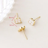 Copper Coated Fritillaria Earrings DIY Jewelry Accessories