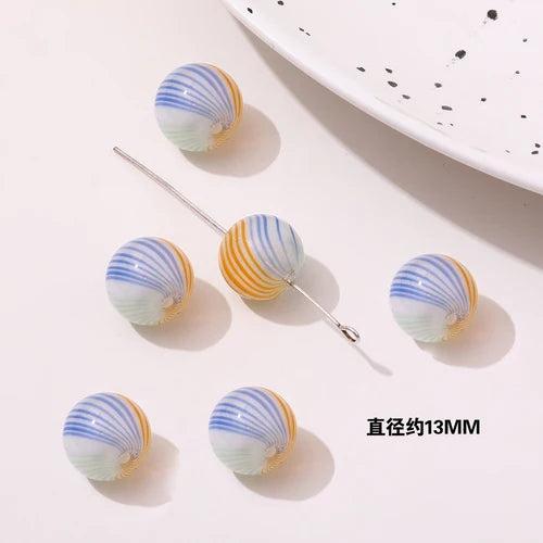 Colorful Retro Glass Bubble Beads for DIY Earrings Bracelet
