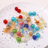 Colorful Retro Glass Bubble Beads for DIY Earrings Bracelet