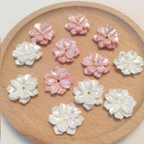 Camellia Resin Flower DIY Hair Accessories Earrings Stud Materials