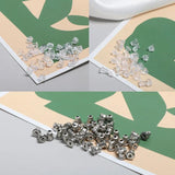 Stainless Steel Flower Bullet Ear Plug DIY Earrings