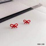 10pcs Red Earrings Connectors Love Heart Butterfly Stud Earrings Base