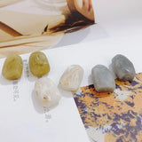 DIY Resin Ice Cream Shaped Blooming Beads Earrings Hair Ring Accessories 6pcs