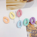 Acrylic Rubber Paint Chain Key Chain Buckle DIY Accessories 10pcs