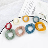 Japanese Retro Oval Round Earrings DIY Accessory Materials
