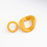 Japanese Retro Oval Round Earrings DIY Accessory Materials