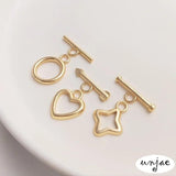 14K Gold Buckle Connector for DIY Jewelry Making