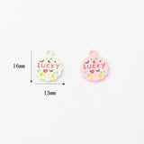 10pcs Antique Lucky Round Pendant DIY Craft Accessory