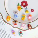 Retro Funny Face Doll Patch Earrings DIY Jewelry Accessories