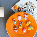 Retro Funny Face Doll Patch Earrings DIY Jewelry Accessories
