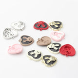 10PCS Spray Paint Alloy Love Rabbit DIY Jewelry Pendant