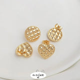 S925 Silver Needle Retro Button Stud Earrings