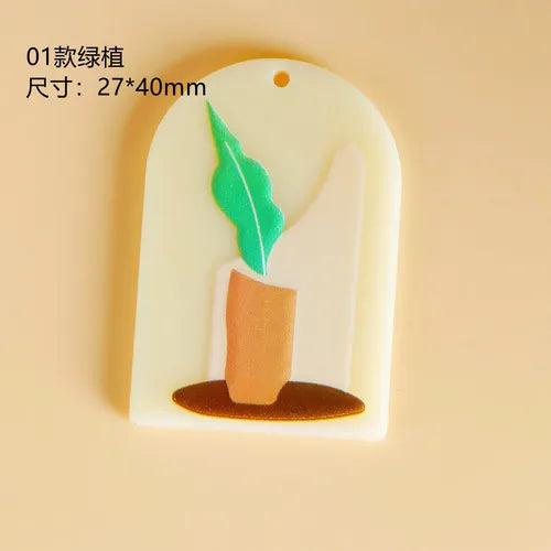 DIY Acrylic Pendant Jewelry Earrings Material