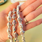 Hand-Painted Fish Ceramic Beaded Retro Necklace Bracelet DIY Accessories