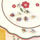 Hand-Painted Fish Ceramic Beaded Retro Necklace Bracelet DIY Accessories