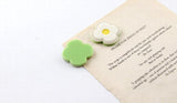 Small Flowers Asymmetry Art Flowers Acrylic Stitching Hyuna Earrings DIY