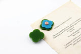 Small Flowers Asymmetry Art Flowers Acrylic Stitching Hyuna Earrings DIY