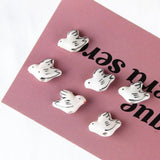 Hand-painted Pigeon Bead Earrings, Japanese DIY Jewelry Accessories