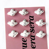 Hand-painted Pigeon Bead Earrings, Japanese DIY Jewelry Accessories