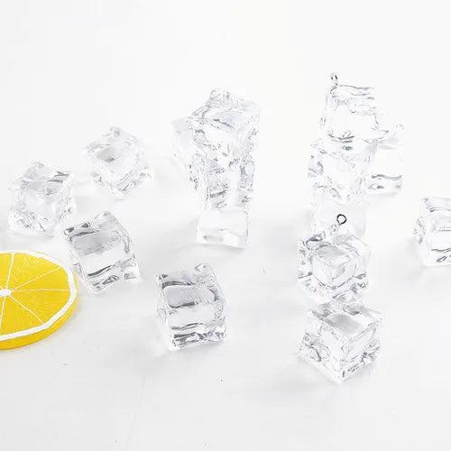 Irregular Acrylic Hand Earrings Transparent Candy Geometric Ice Accessories