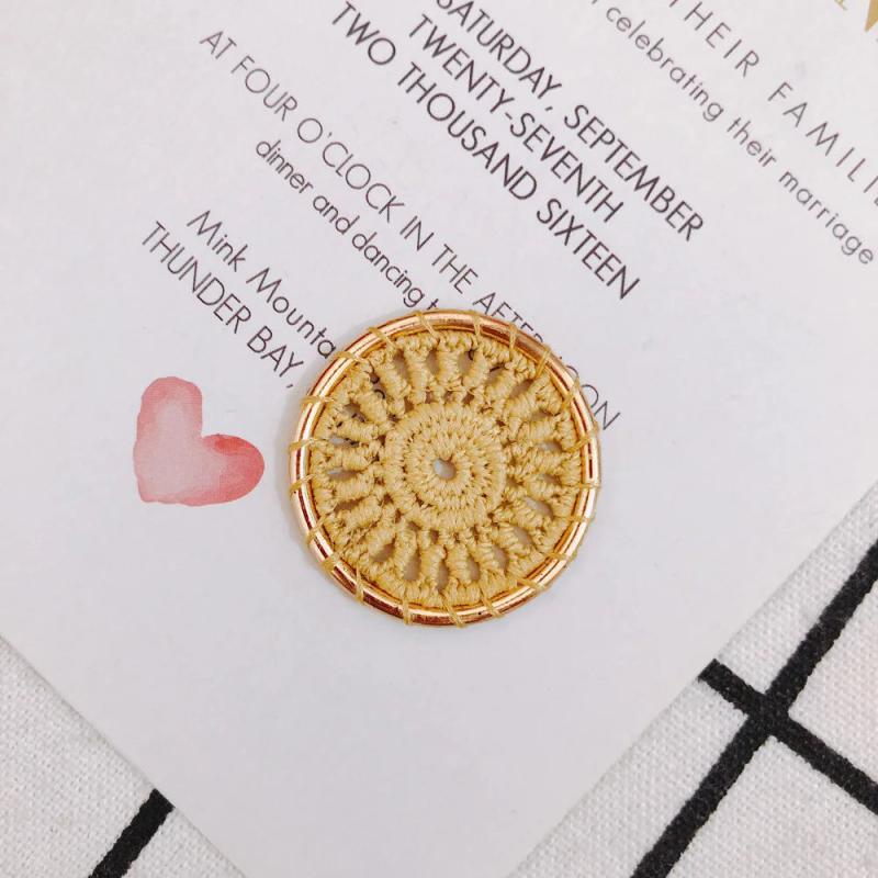 Ethnic Cotton Thread Dream Catcher Earrings DIY Accessories 2pcs